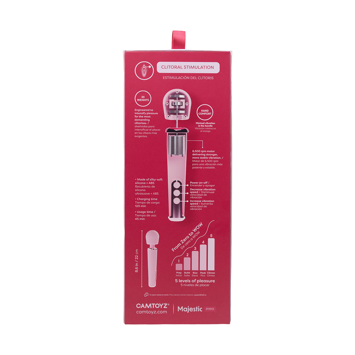 Masajeador Tipo Hitachi Intense Wand con App Camtoyz