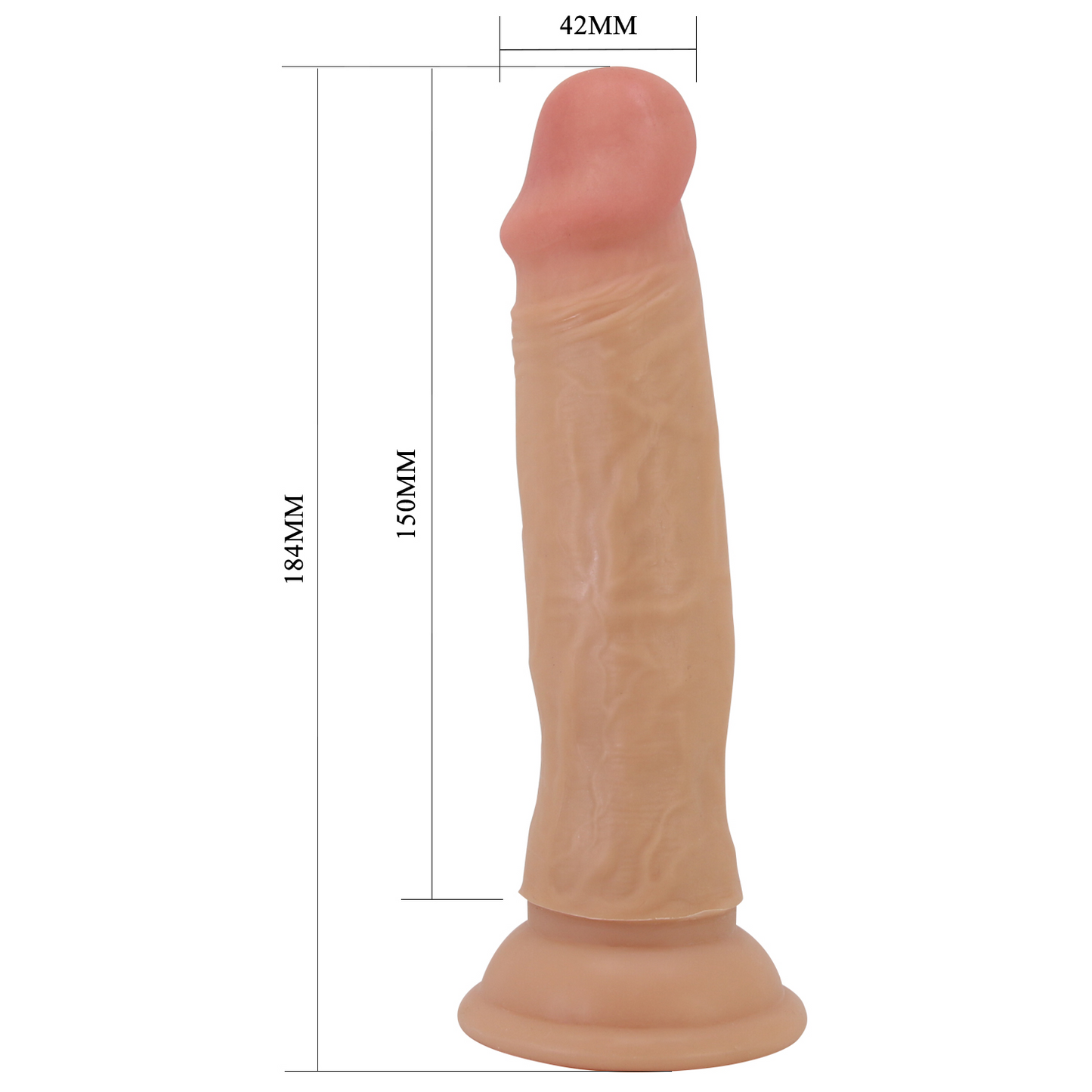 Dildo Masturbador Doble Capa Quentin 18,4cm