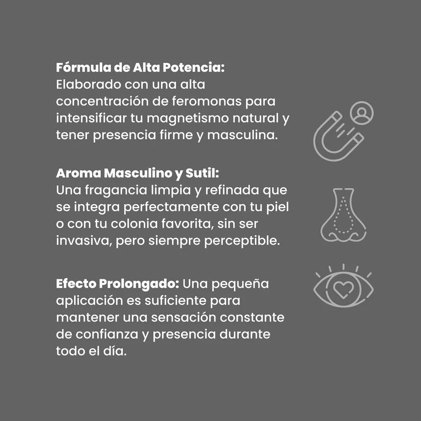 Perfume para hombre esencia Titanium 10ml Sen Íntimo