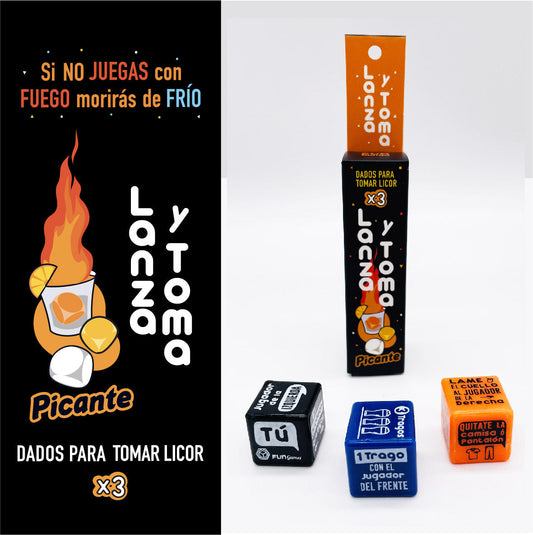 Juego De Dados Lanza y Toma Picante
