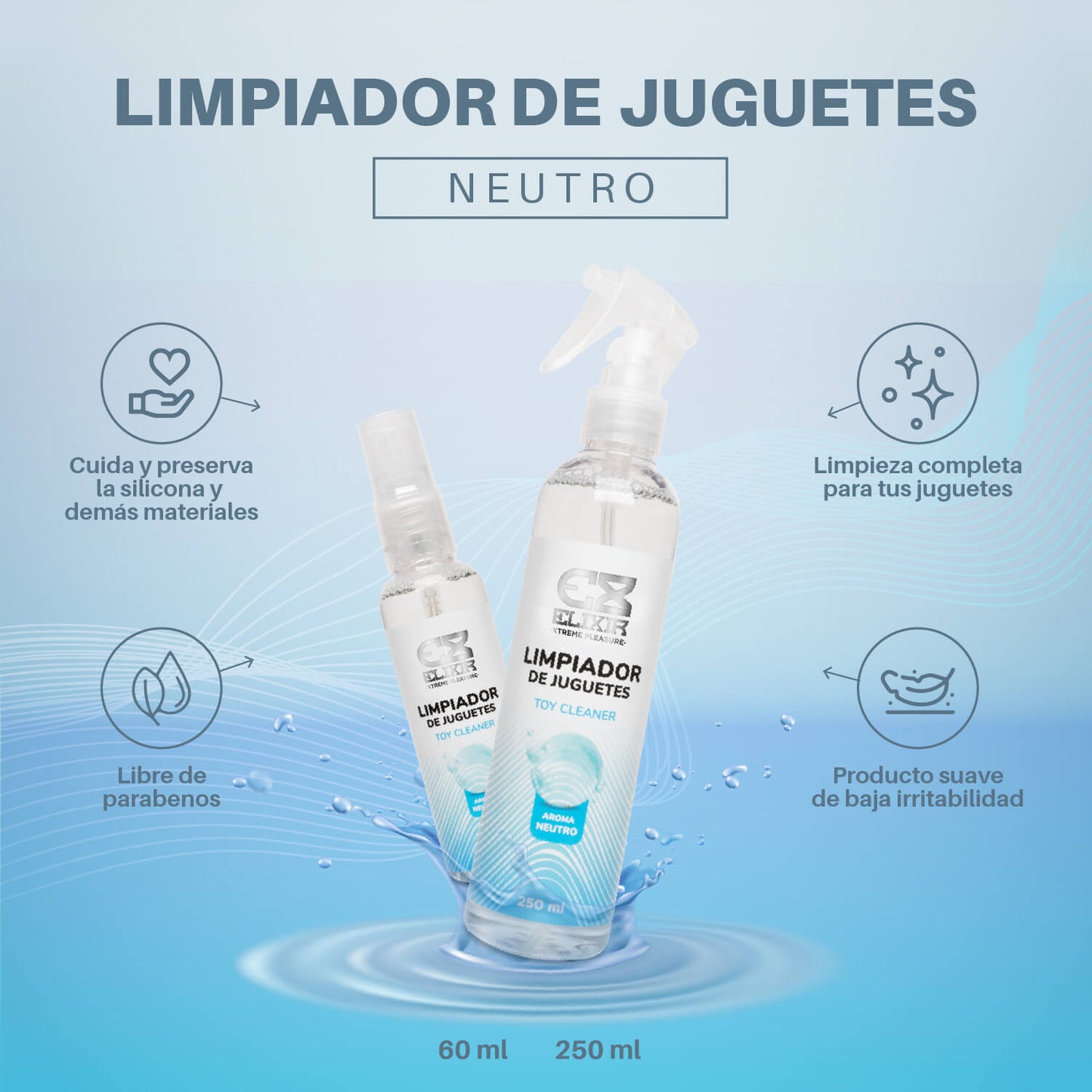 Limpiador De Juguetes Elixir Neutro 250ML