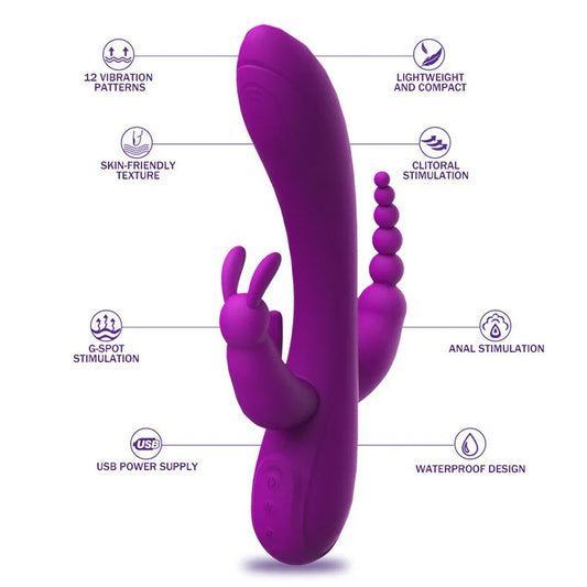 Vibrador Triple Estimulación Norkys
