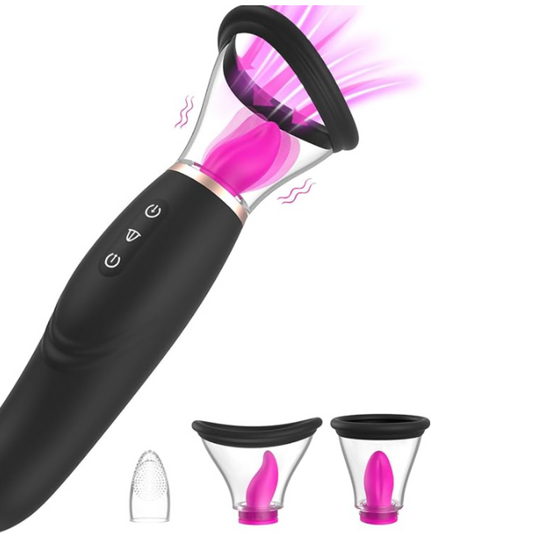 Vibrador Tipo Lengua Con Copa De Succión Su-shita