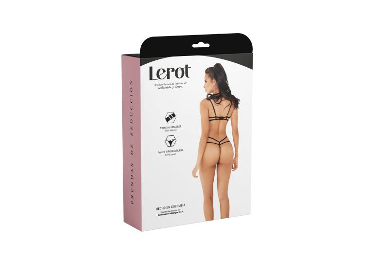 Conjunto Lenceria Gala Lerot Negro