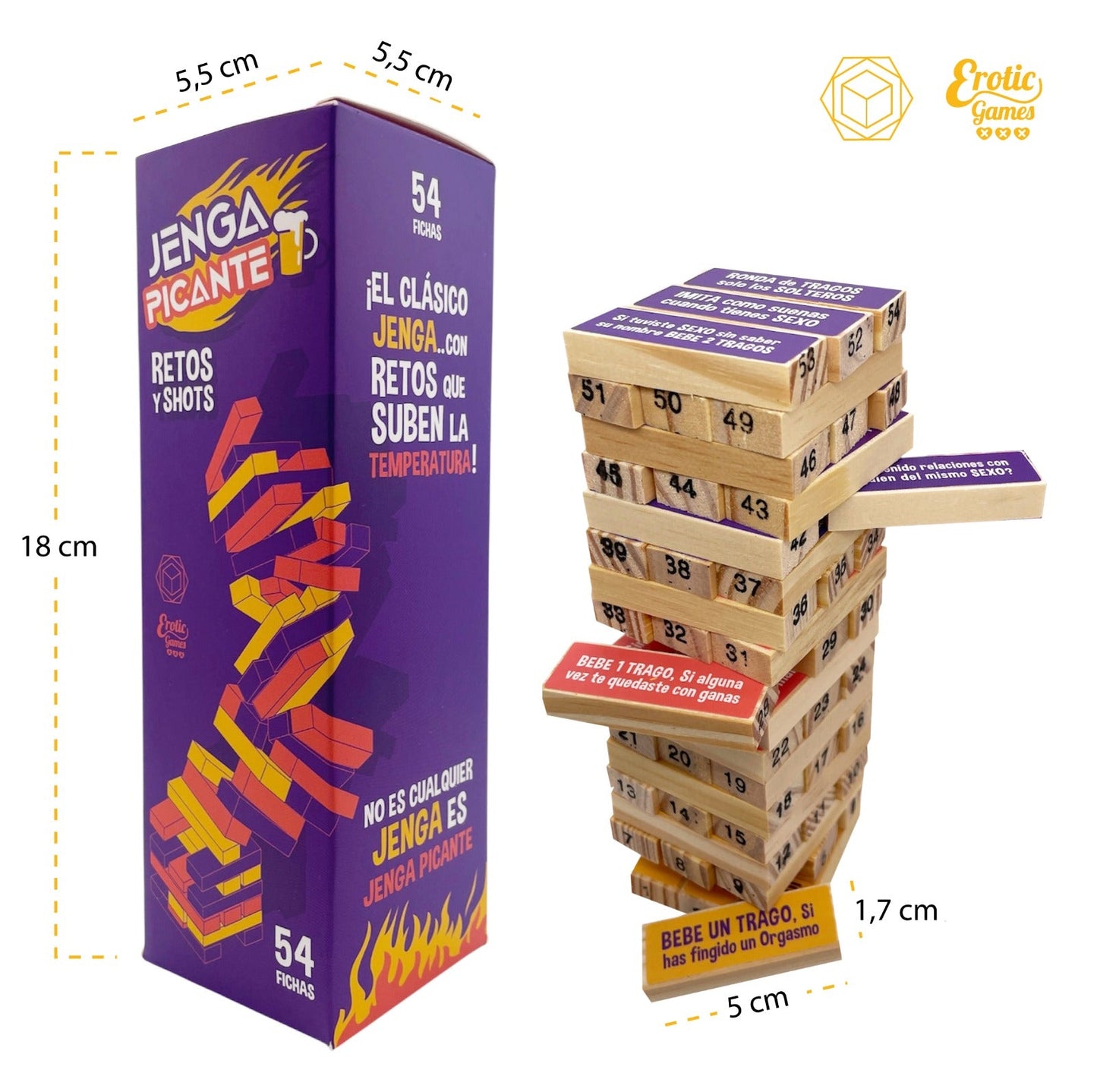 Juego Erótico Jenga Picante