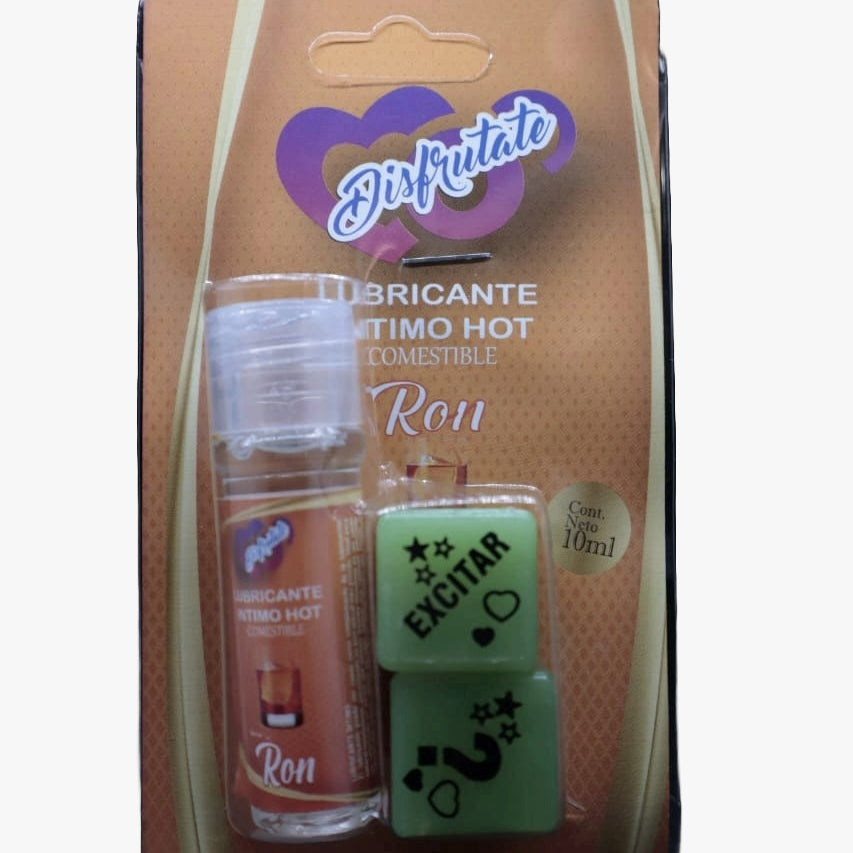 Lubricante Caliente + Dados Disfrútate 10ML