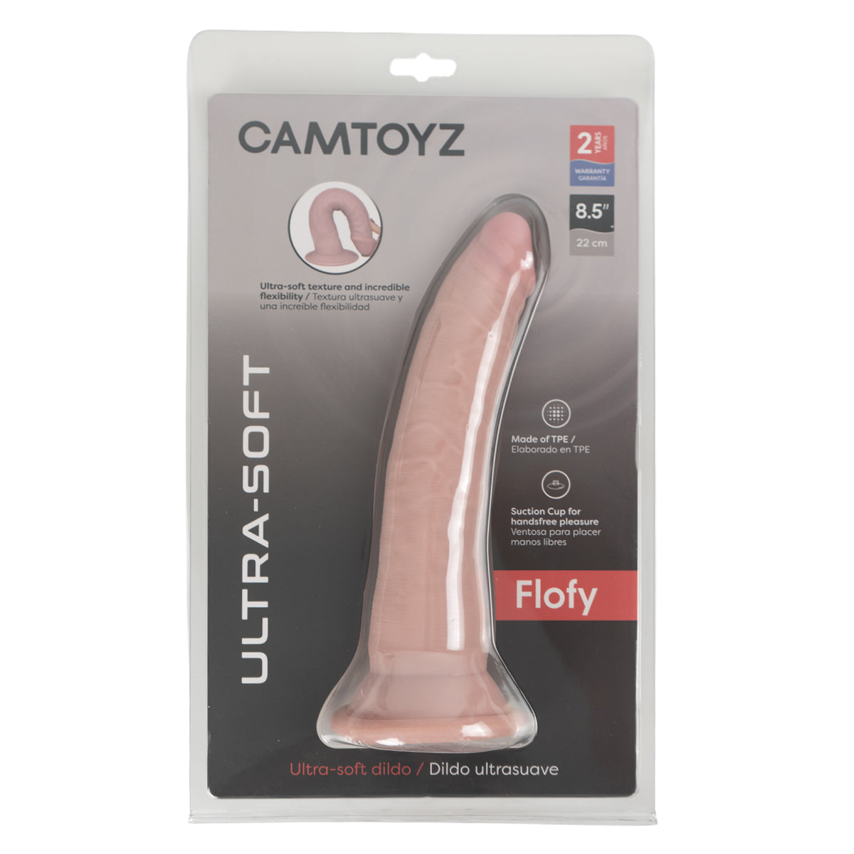 Dildo Flofy Flexible y Ultra Suave 22cm Camtoyz