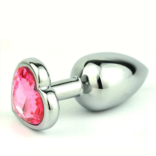 Plug Anal Metálico Corazón Talla M