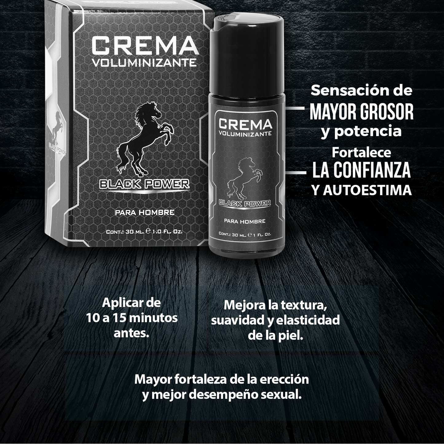 Crema Voluminizante Black Power X30ML