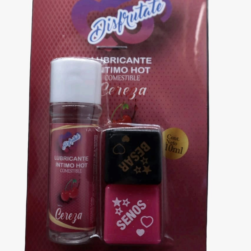 Lubricante Caliente + Dados Disfrútate 10ML
