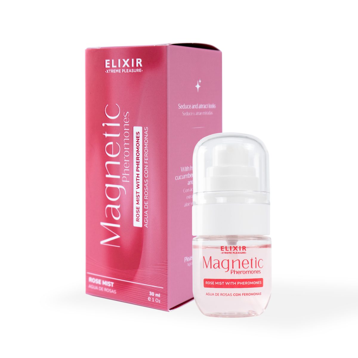 Agua De Rosas Con Feromonas Elixir