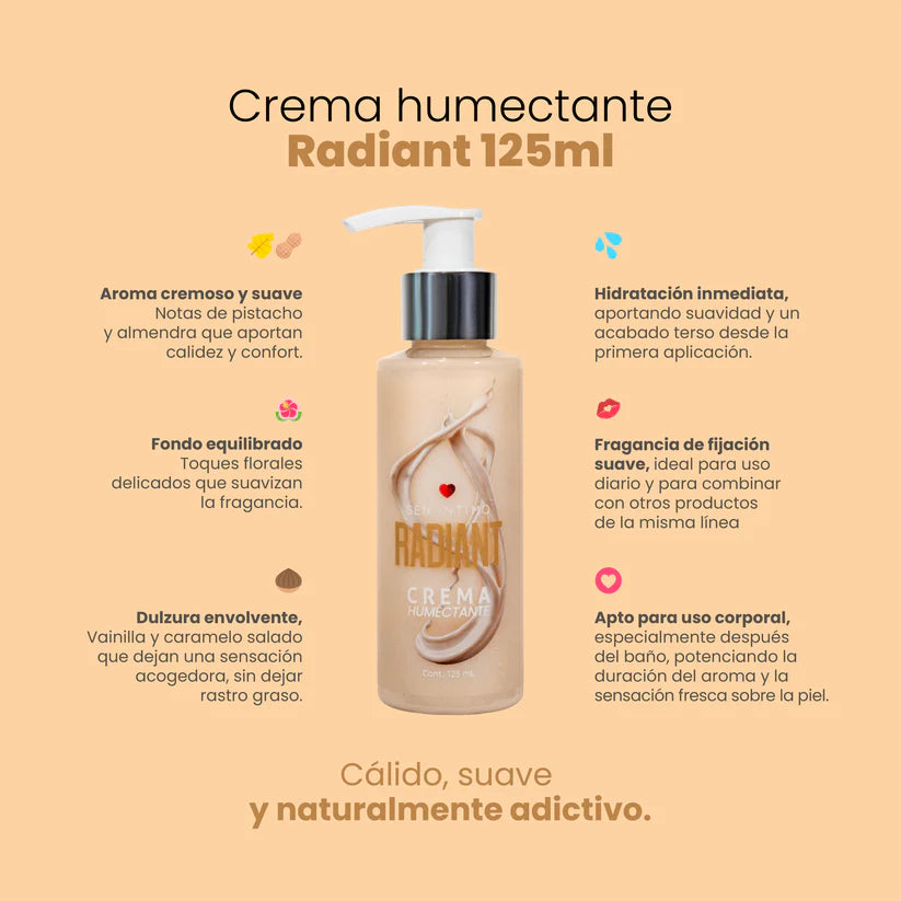 Crema Humectante Radiant con Attract 125ml Sen Íntimo