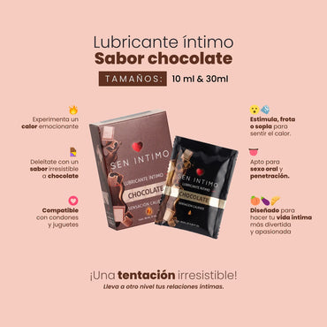 Lubricante Íntimo Caliente Chocolate 30ml Sen Íntimo