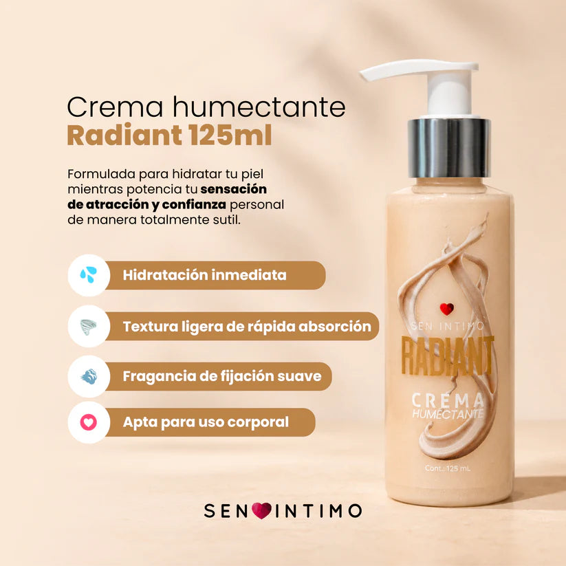 Crema Humectante Radiant con Attract 125ml Sen Íntimo