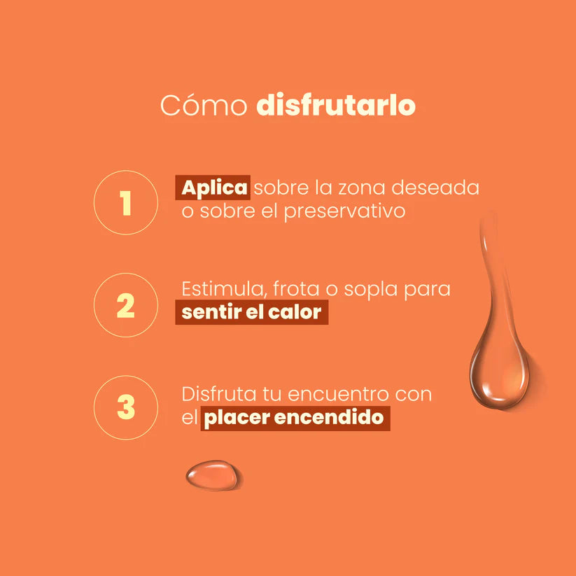 Lubricante Íntimo Caliente con Sabor Tropical 30 ml Sen Íntimo
