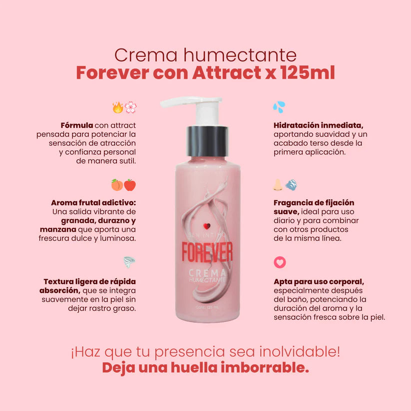 Crema Humectante Forever con Attract 125ml Sen Íntimo