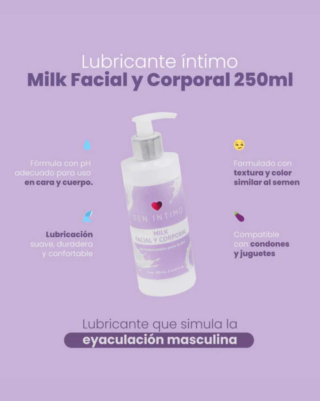 Lubricante Milk Facial y Corporal X 250ML