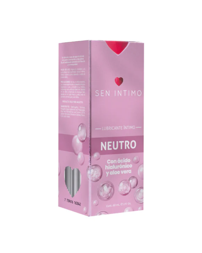 Lubricante Neutro con Ácido Hialurónico y Aloe Vera x 60 ml Sen Intimo