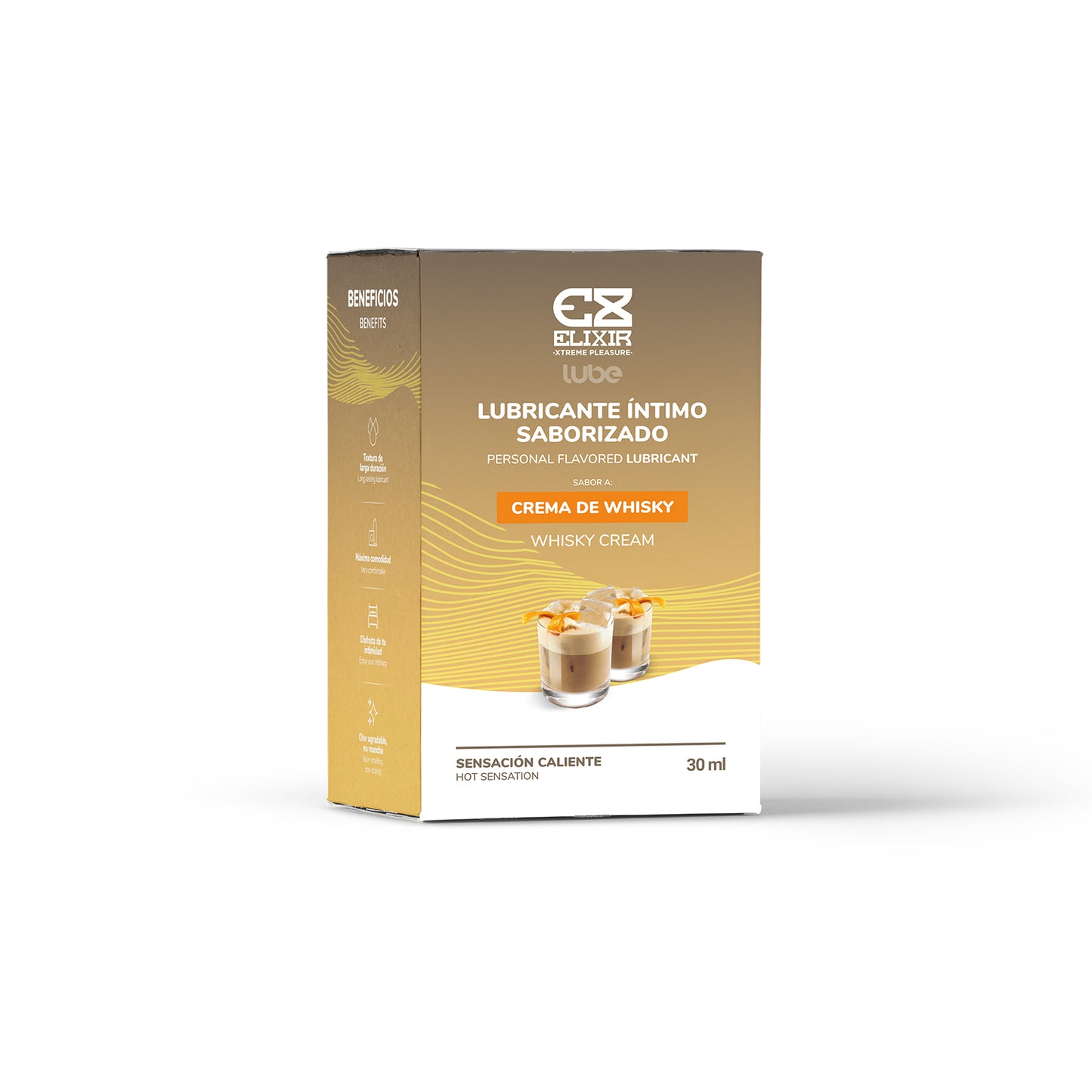 Lubricante Saborizado Crema de Whisky Elixir