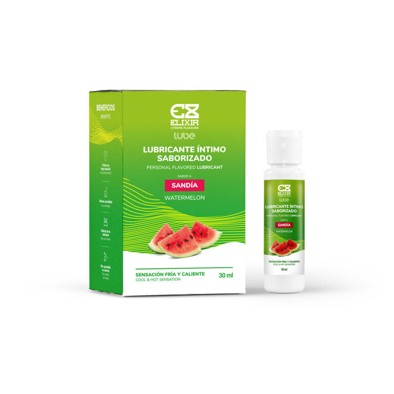Lubricante Saborizado Sandía Elixir Frio Y Calor