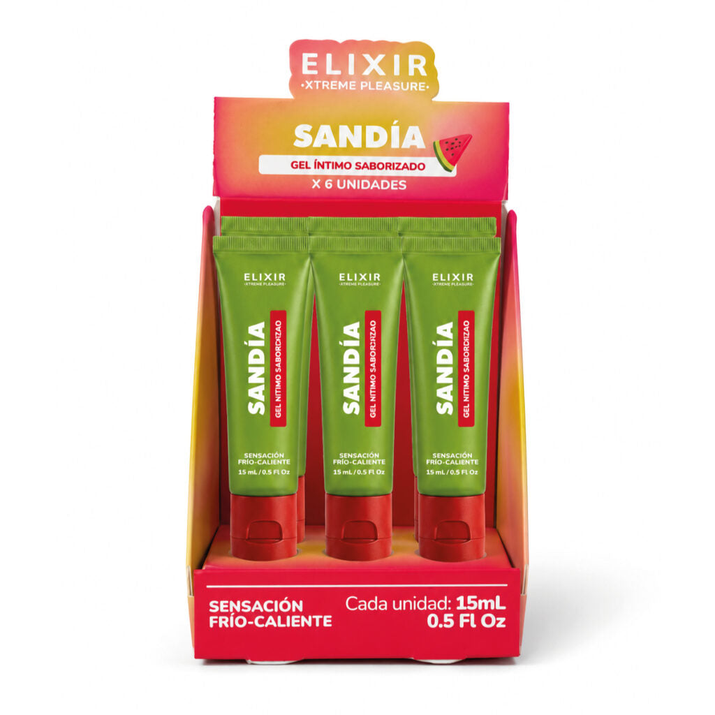 Gel Íntimo Saborizado Sandia Frío-Caliente Elixir