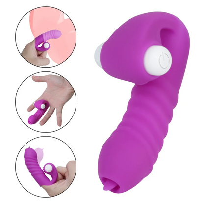 Funda Para Dedo Con Vibración Y Lengua Brant