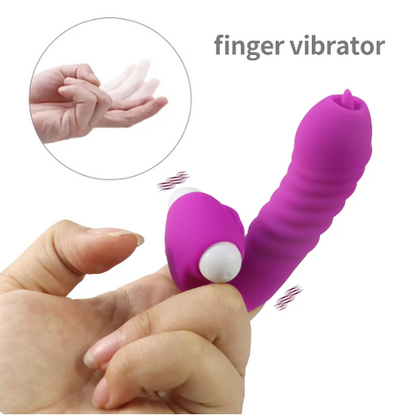 Funda Para Dedo Con Vibración Y Lengua Brant