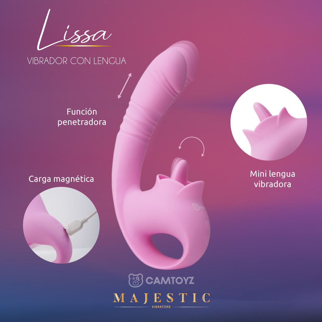Vibrador Triple Estimulación con Lengua Lissa Camtoyz