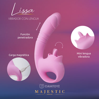 Vibrador Triple Estimulación con Lengua Lissa Camtoyz