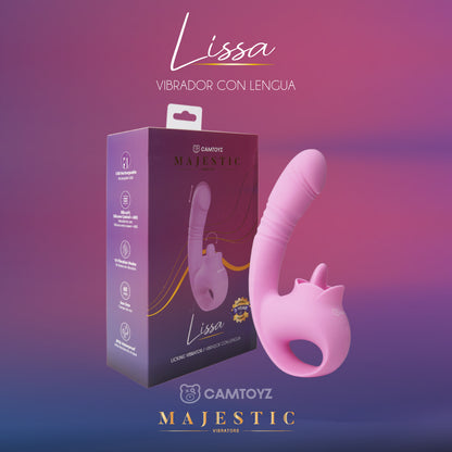 Vibrador Triple Estimulación con Lengua Lissa Camtoyz