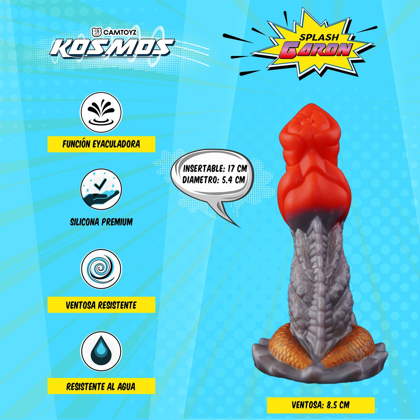 Dildo Eyaculador Splash Garon Kosmos