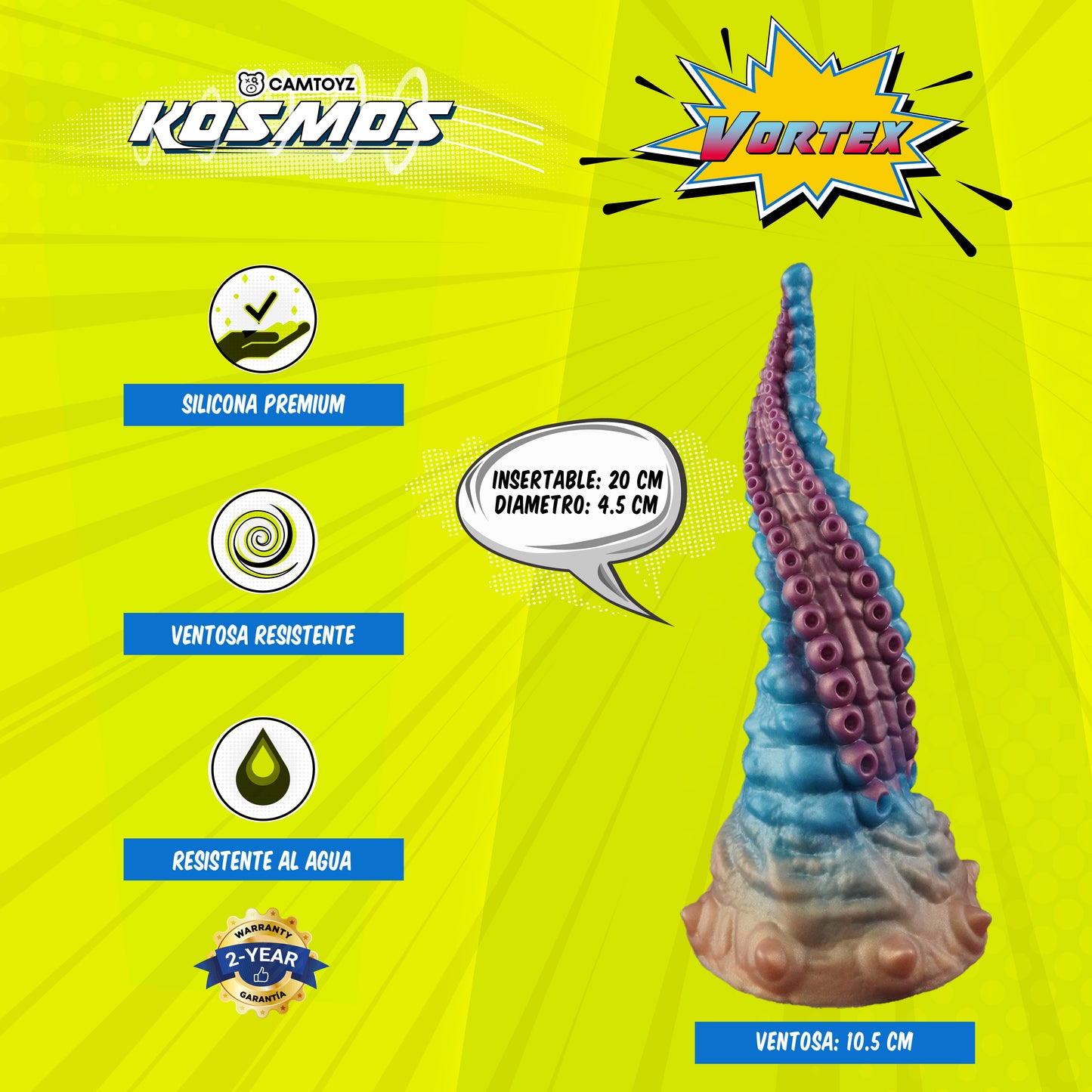 Dildo Tentáculo Vortex Kosmos