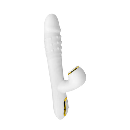 Vibrador Triple Estimulación Perla Blanca