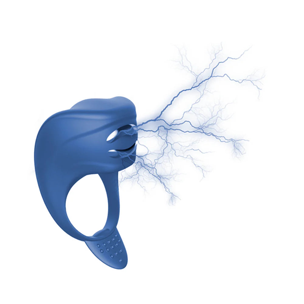 Anillo Vibrador Con Estimulación Eléctrica Zeus
