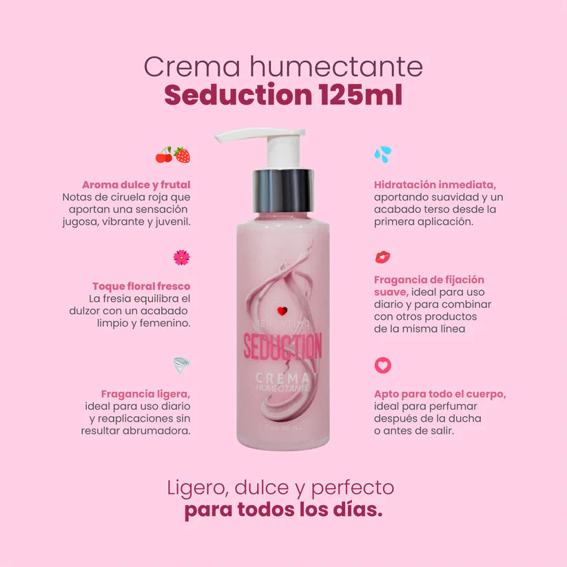 Crema Humectante Seduction con Attract 125ml Sen Íntimo