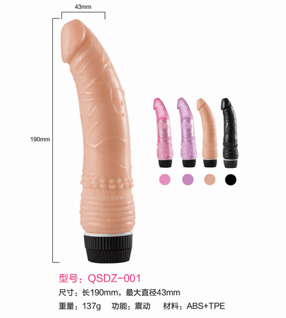 Dildo Vibrador Apolo Pilas 19cm