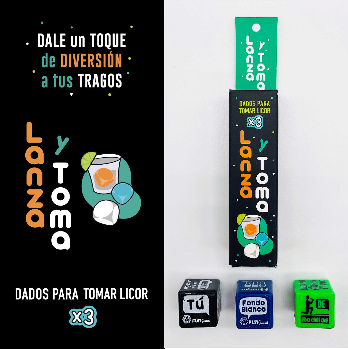 Juego De Dados Lanza y Toma