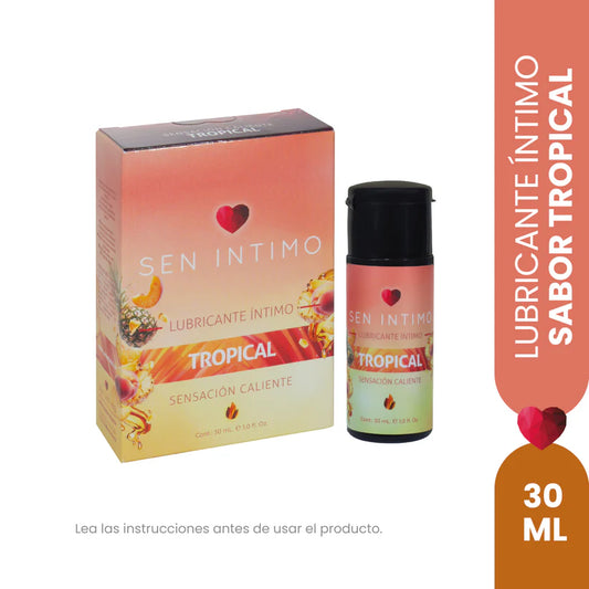 Lubricante Íntimo Caliente con Sabor Tropical 30 ml Sen Íntimo