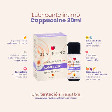Lubricante Íntimo Caliente Cappuccino 30ml Sen Íntimo