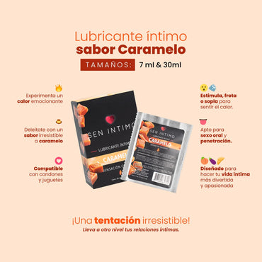 Lubricante Íntimo Caliente Caramelo 30ml Sen Íntimo