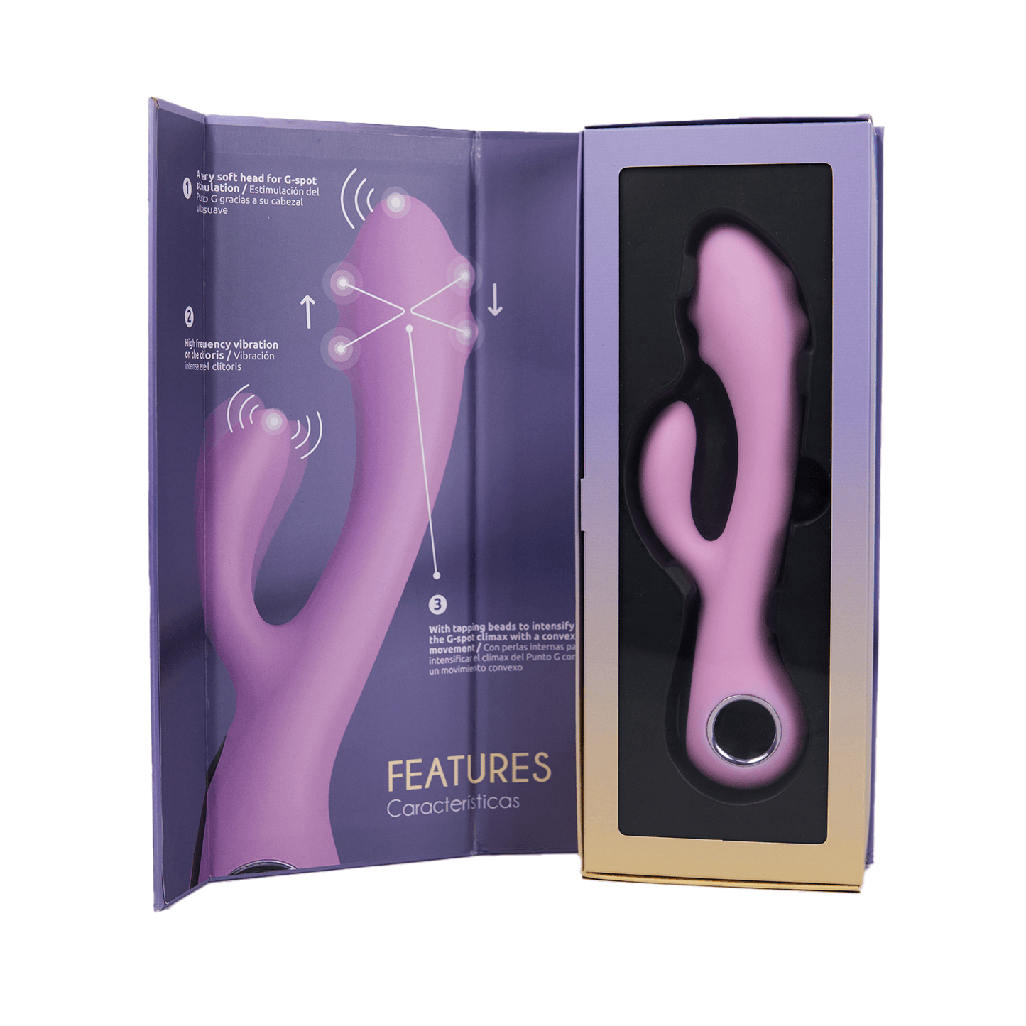 Vibrador Doble Estimulación Lucile con Carga USB-C Camtoyz