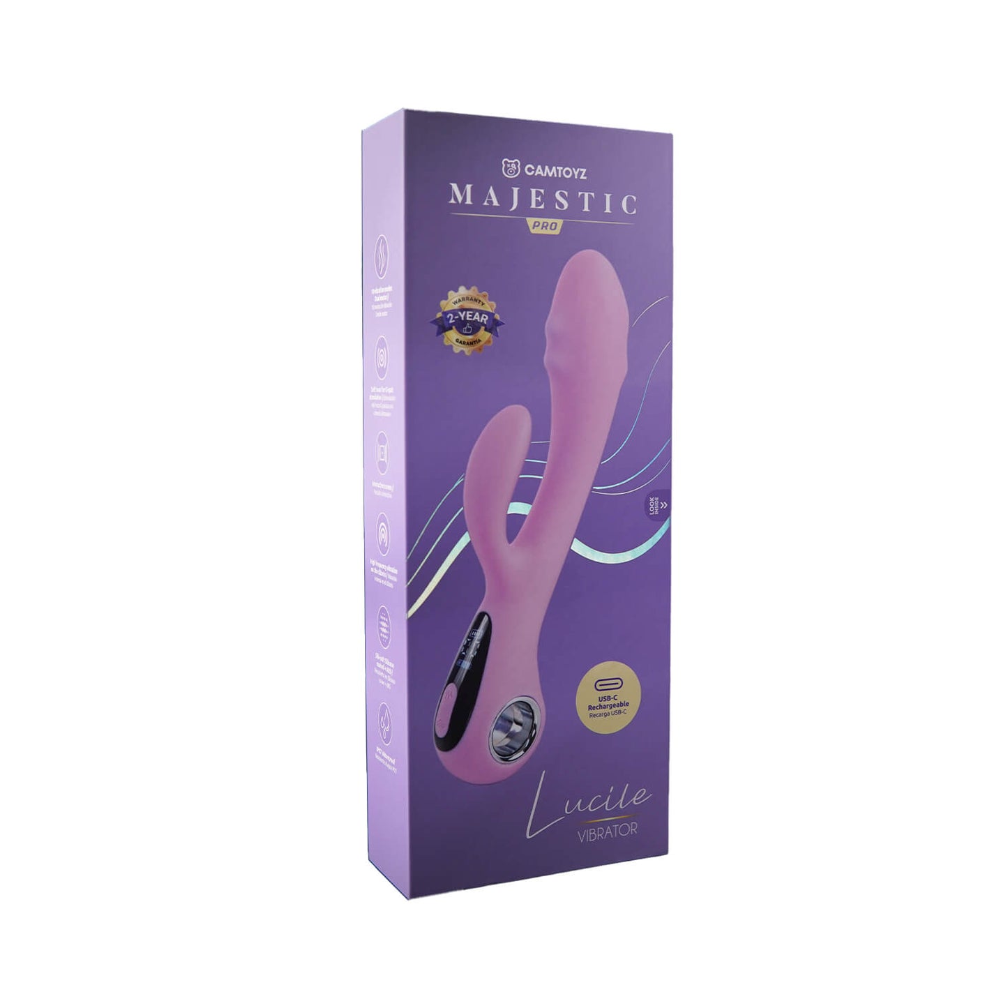 Vibrador Doble Estimulación Lucile con Carga USB-C Camtoyz