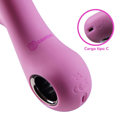 Vibrador Doble Estimulación Lucile con Carga USB-C Camtoyz