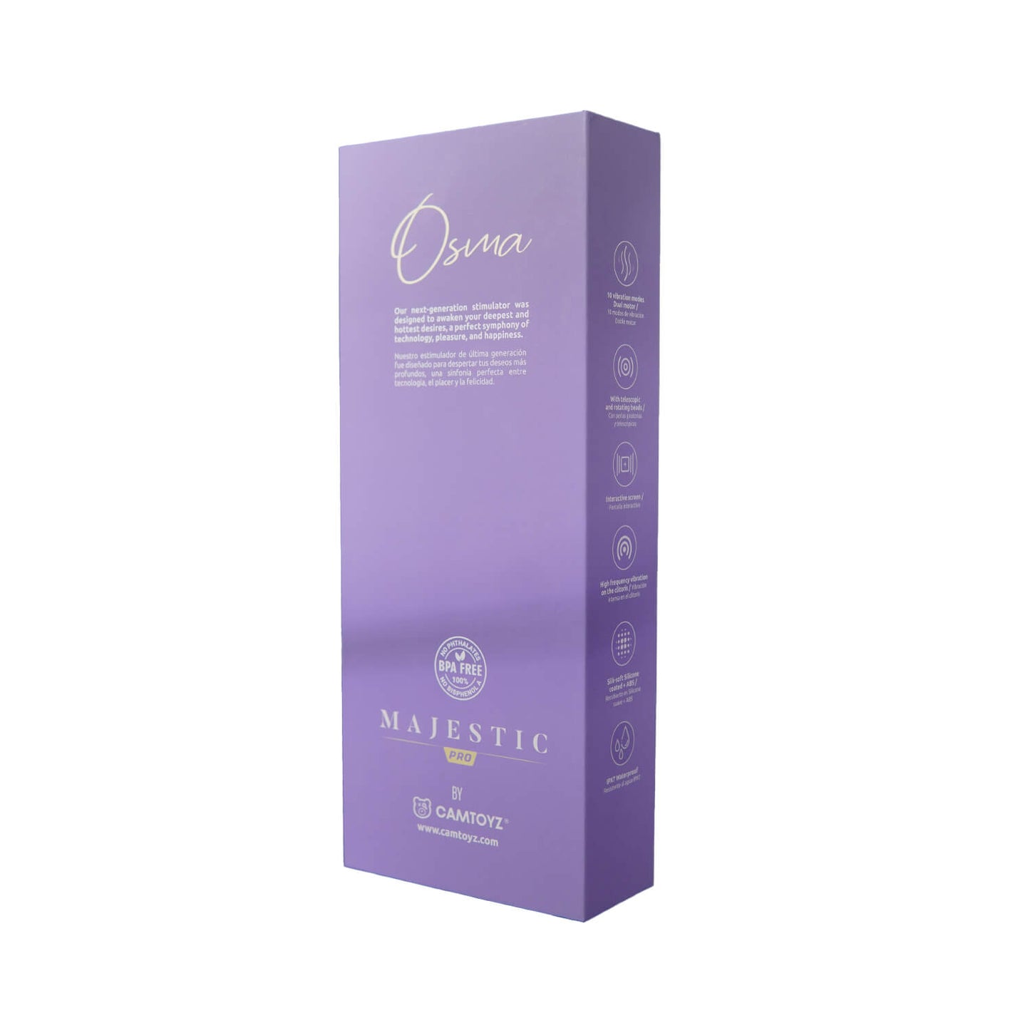 Vibrador Triple Estimulación Osma con Carga USB-C Camtoyz