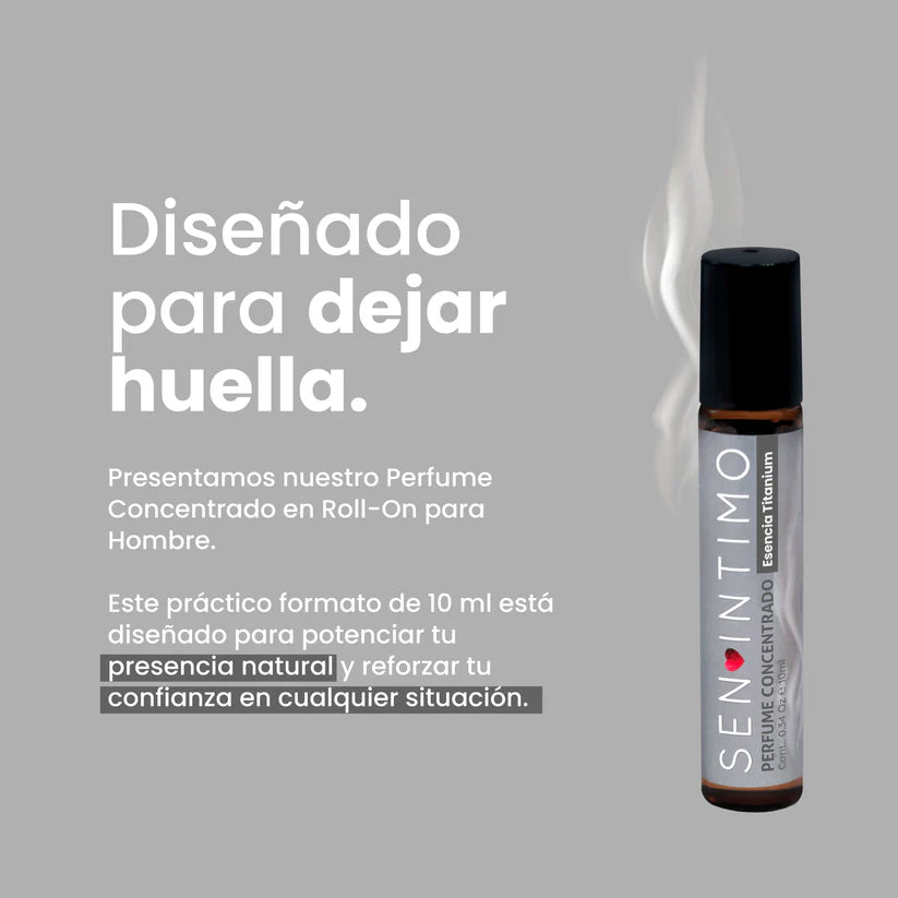 Perfume para hombre esencia Titanium 10ml Sen Íntimo