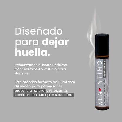 Perfume para hombre esencia Titanium 10ml Sen Íntimo
