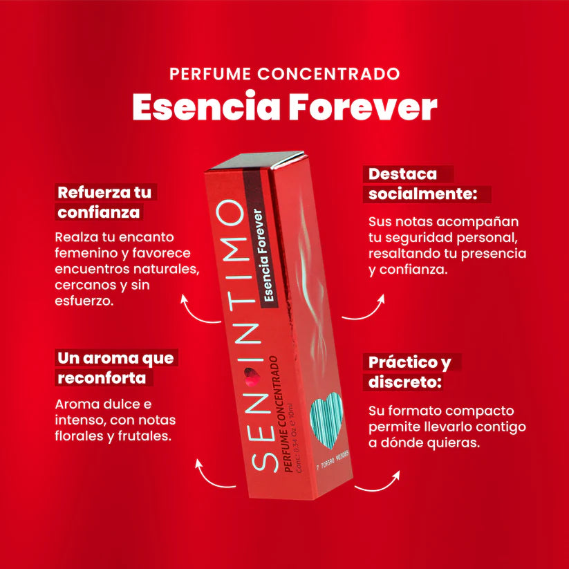 Perfume Attract Esencia Forever para Mujer Roll-On 10ml - Sen Íntimo