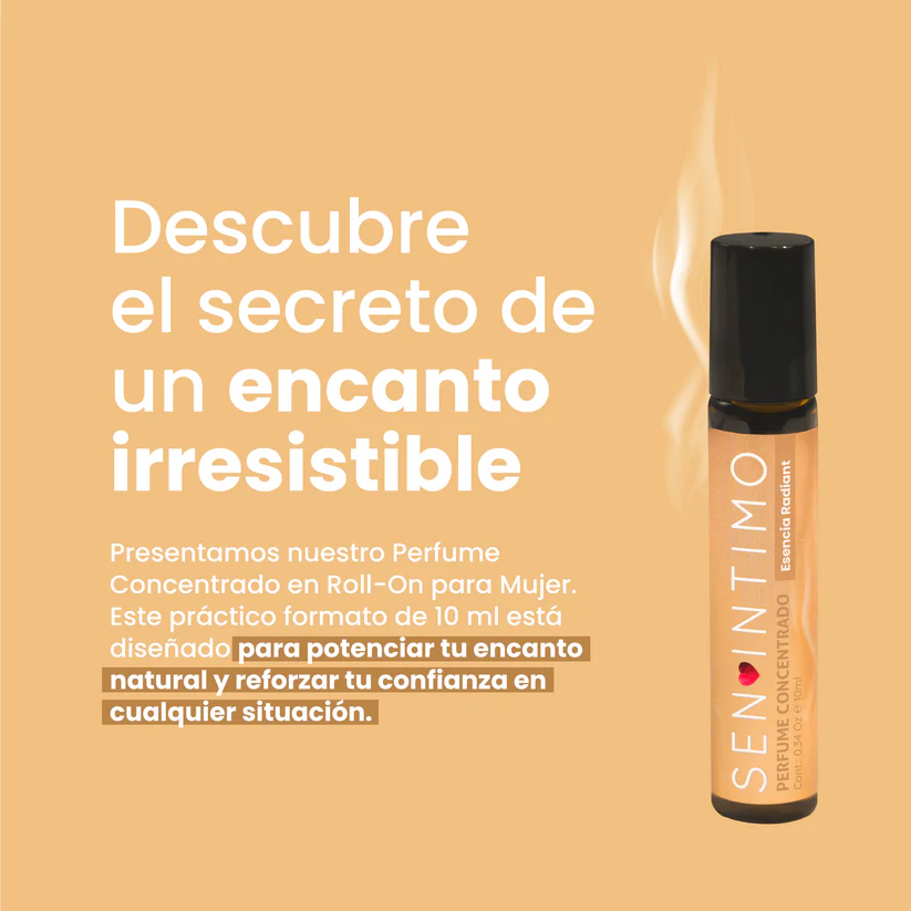 Perfume Attract Esencia Radiant para Mujer Roll-On 10ml Sen Íntimo