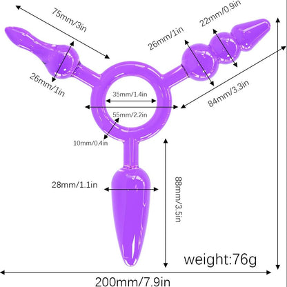 Plug Anal Triple Pleasure