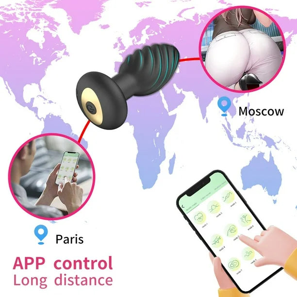 Plug Anal Con Rotación Luxe APP